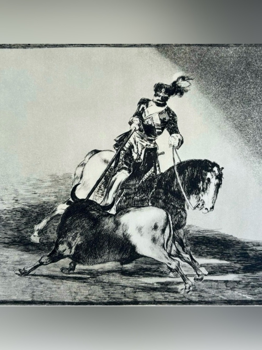 CHARLES THE FIFTH Original Antique Vintage Fine Art GOYA Print of Etching 1960’s